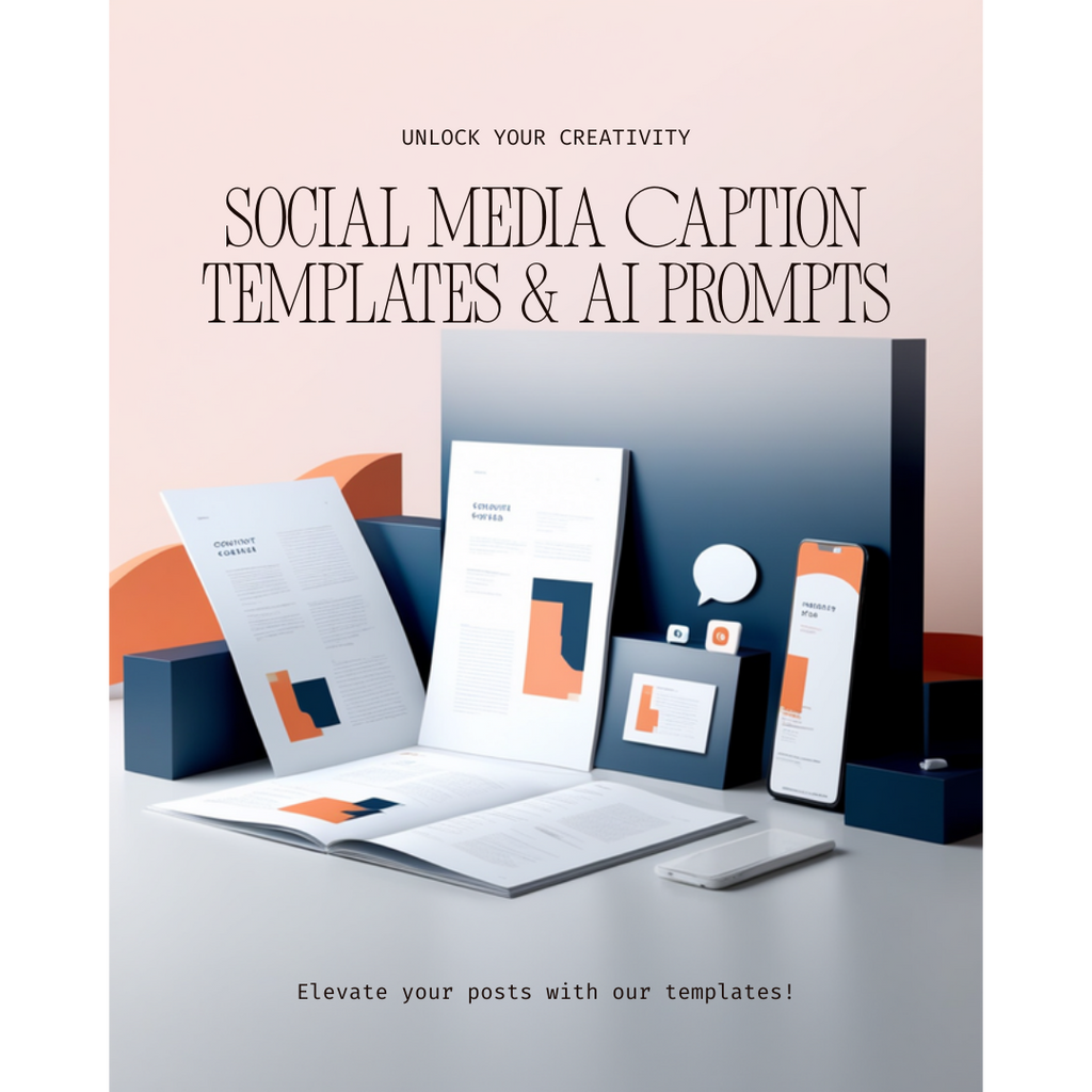 Social Media Caption Templates and AI Prompt Pack - 200+ done-for-you captions, hooks, and ChatGPT prompts for content creators